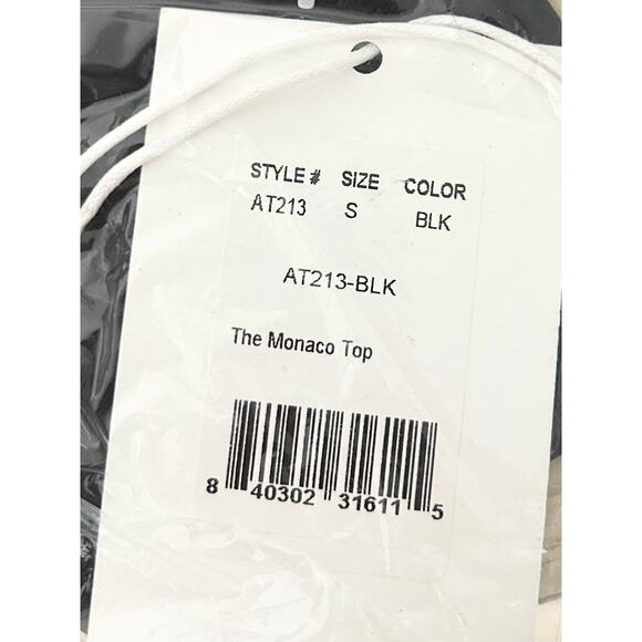 Andie Swim x Demi Moore The Monaco Bikini Top in Black S NWT - Picture 4 of 5